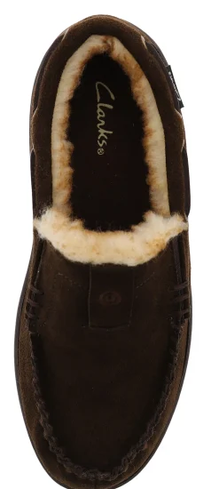 Clarks Men's Indoor Outdoor Moccasin Winter Slippers Justin