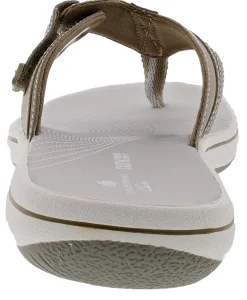 Clarks Women Cloudsteppers Walking Flip Flop Sandals Brinkley Jazz