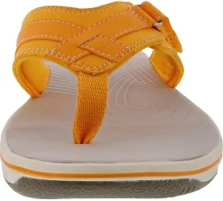 Clarks Women Sandals Lightweight Flip Flops Breeze Sea