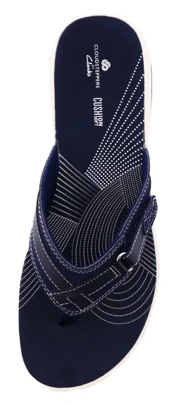 Clarks Women Sandals Lightweight Flip Flops Breeze Sea