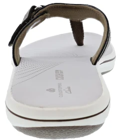 Clarks Women Sandals Lightweight Flip Flops Breeze Sea
