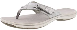 Clarks Women Sandals Lightweight Flip Flops Breeze Sea
