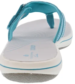 Clarks Women Sandals Lightweight Flip Flops Breeze Sea