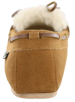 Clarks Women Warm Cozy Slip On Moccasin Slippers Holly