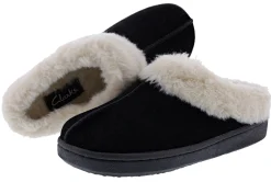 Clarks Women's JMS0587 Suede Indoor & Outdoor House Slippers