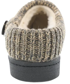 Clarks Women's Knitted Collar Clog Winter Slippers Angelina