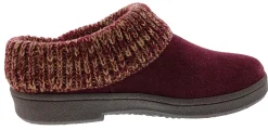 Clarks Women's Knitted Collar Clog Winter Slippers Angelina