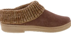 Clarks Women's Knitted Collar Clog Winter Slippers Angelina