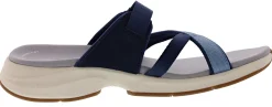 Clarks Women's Solan Surf Hook & Loop Strap Narrow Flip Flops