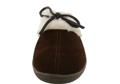 Clarks Womens Winter Cozy Fur Easy On Lightweight Suede Slippers