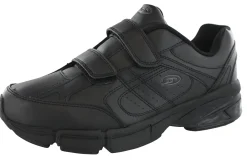 Dr. Scholls Mens Omega Hoop and Loop Tennis Shoes for Elderly Wide Width