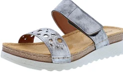 Flexus Women's Kalmia Comfortable Hook & Loop Slide Sandals