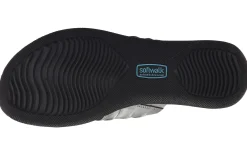 Softwalk Womens Summer Leather Sandals Thick Sole Wedge Slides